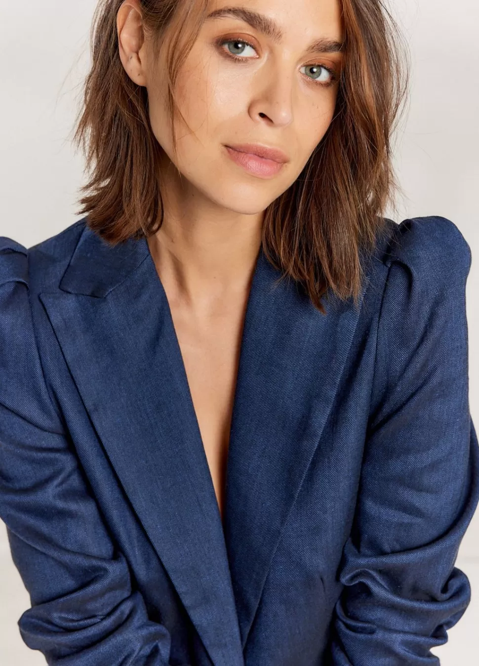 Summum Woman Blazer Met Gepofte Mouw | Vrouwen Blazers & Jasjes