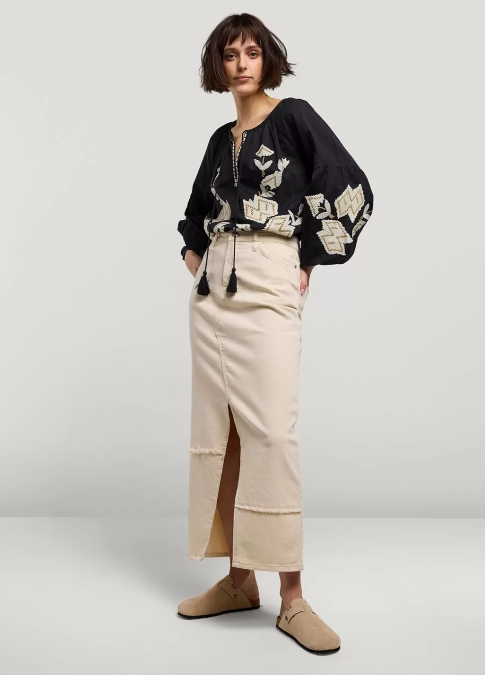 Summum Woman Blouse In Linnenmix | Vrouwen Blouses