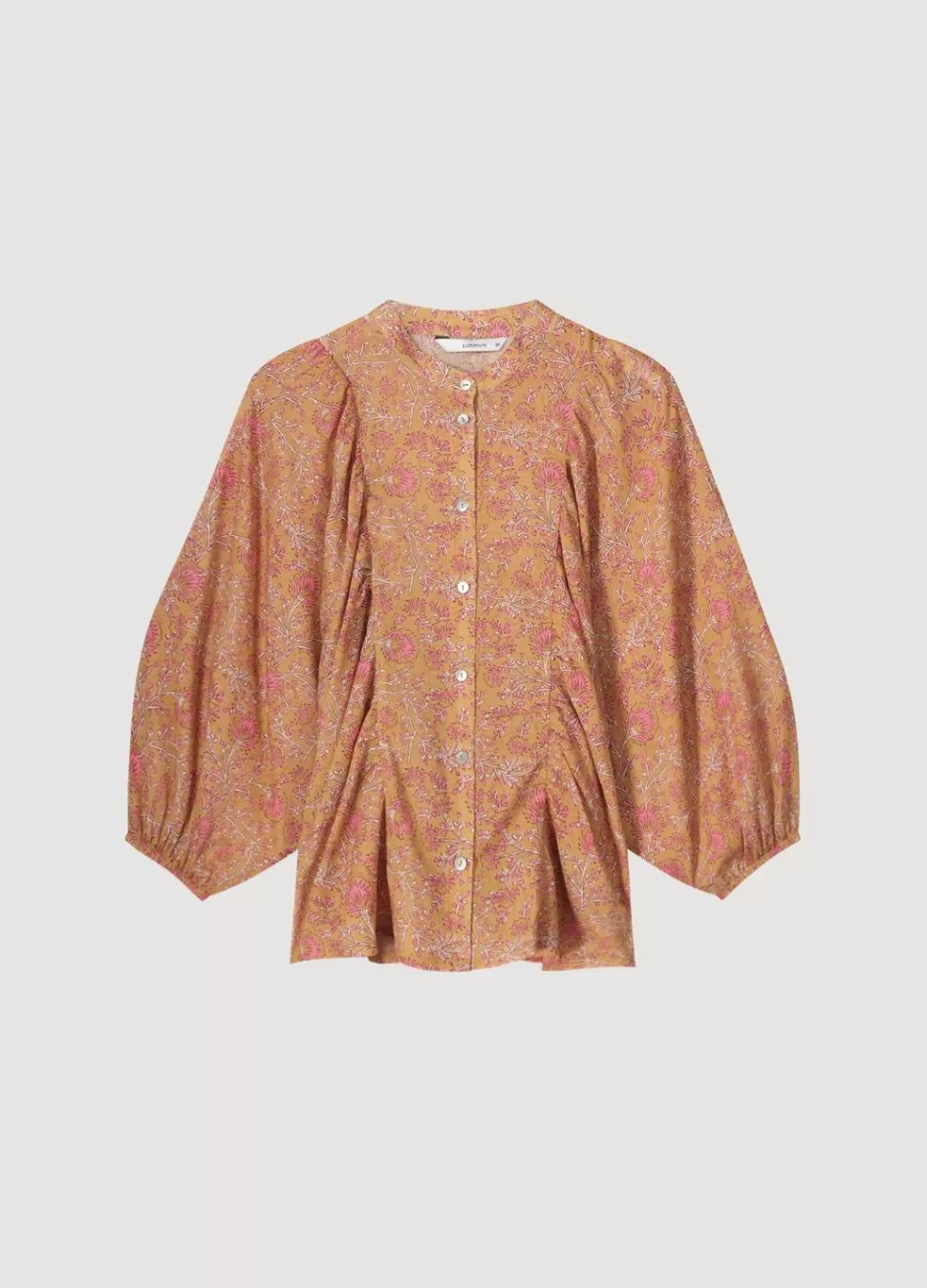 blouse_met_geplooide_ballonmouw_4.webp Summum Woman Blouse Met Geplooide Ballonmouw | Vrouwen Blouses