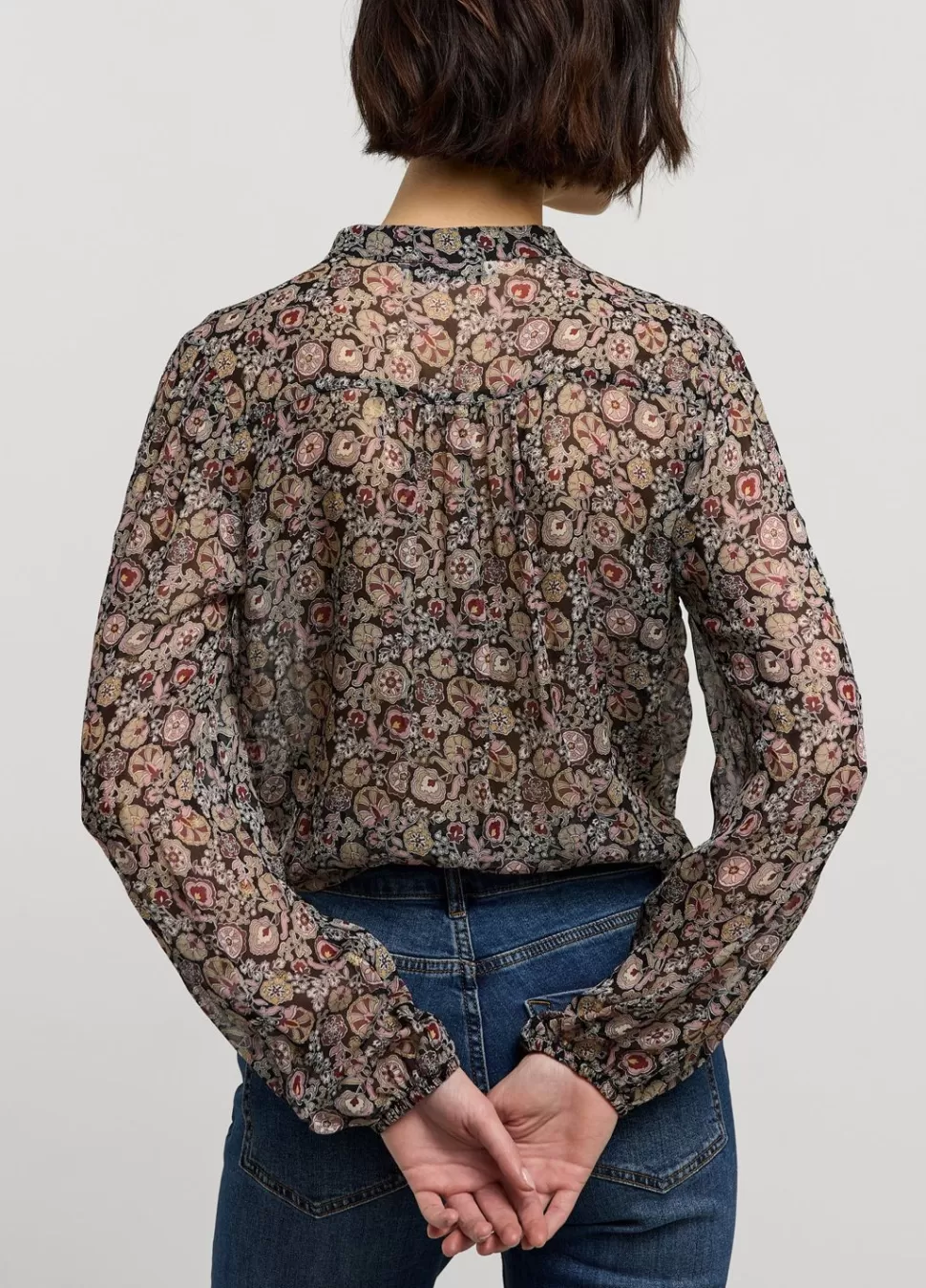 blouse_met_tailleband_5.webp Summum Woman Blouse Met Tailleband | Vrouwen Tops & T-Shirts