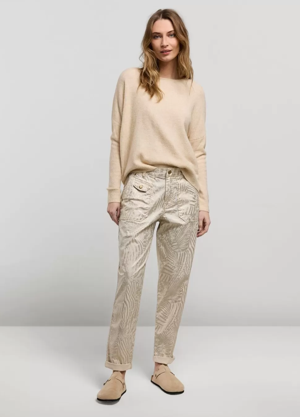 Summum Woman Broek Metallic Print | Vrouwen Broeken & Jumpsuits