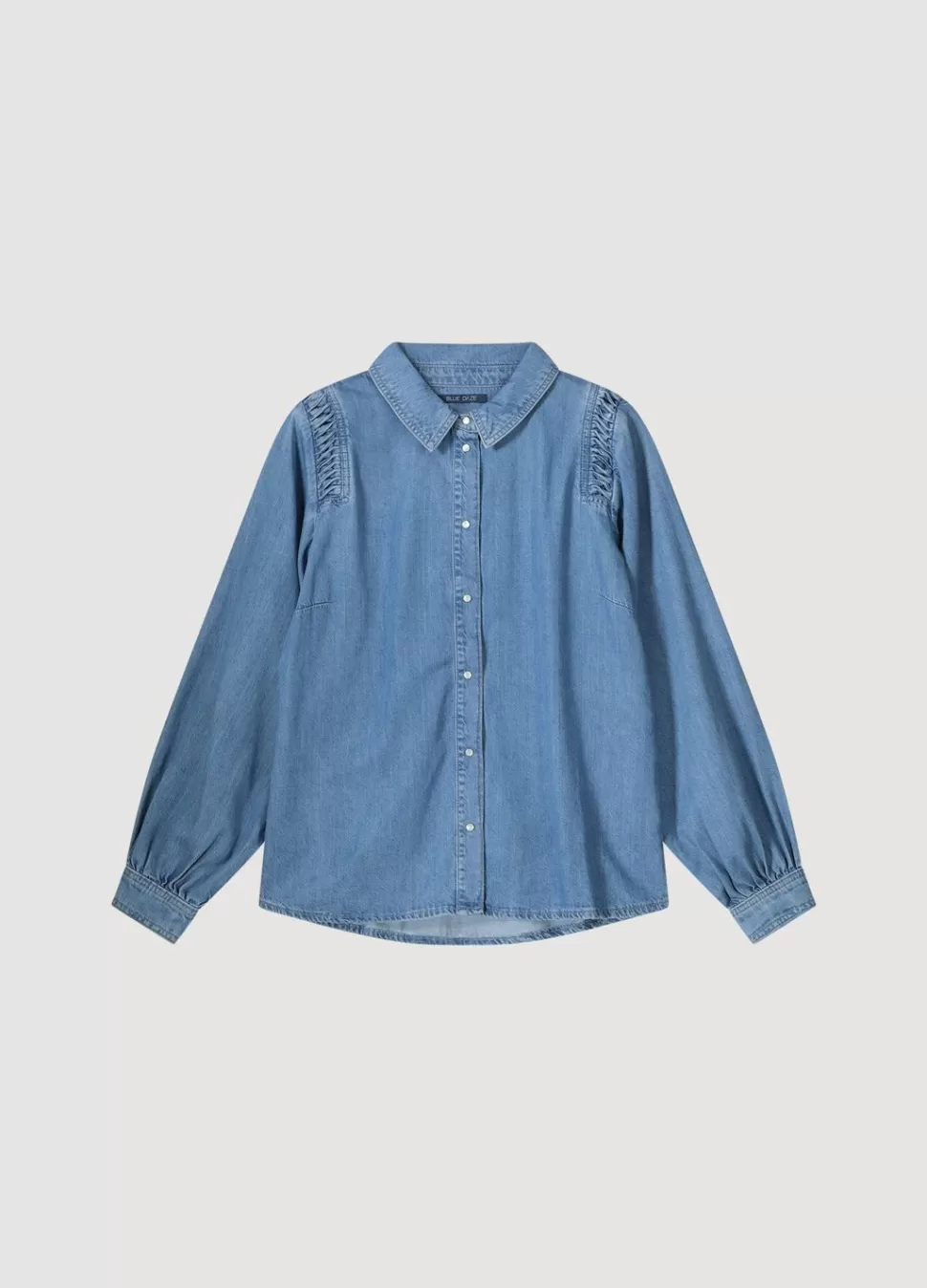 denim_blouse_met_knoopjes_5.webp Summum Woman Denim Blouse Met Knoopjes | Vrouwen Blouses