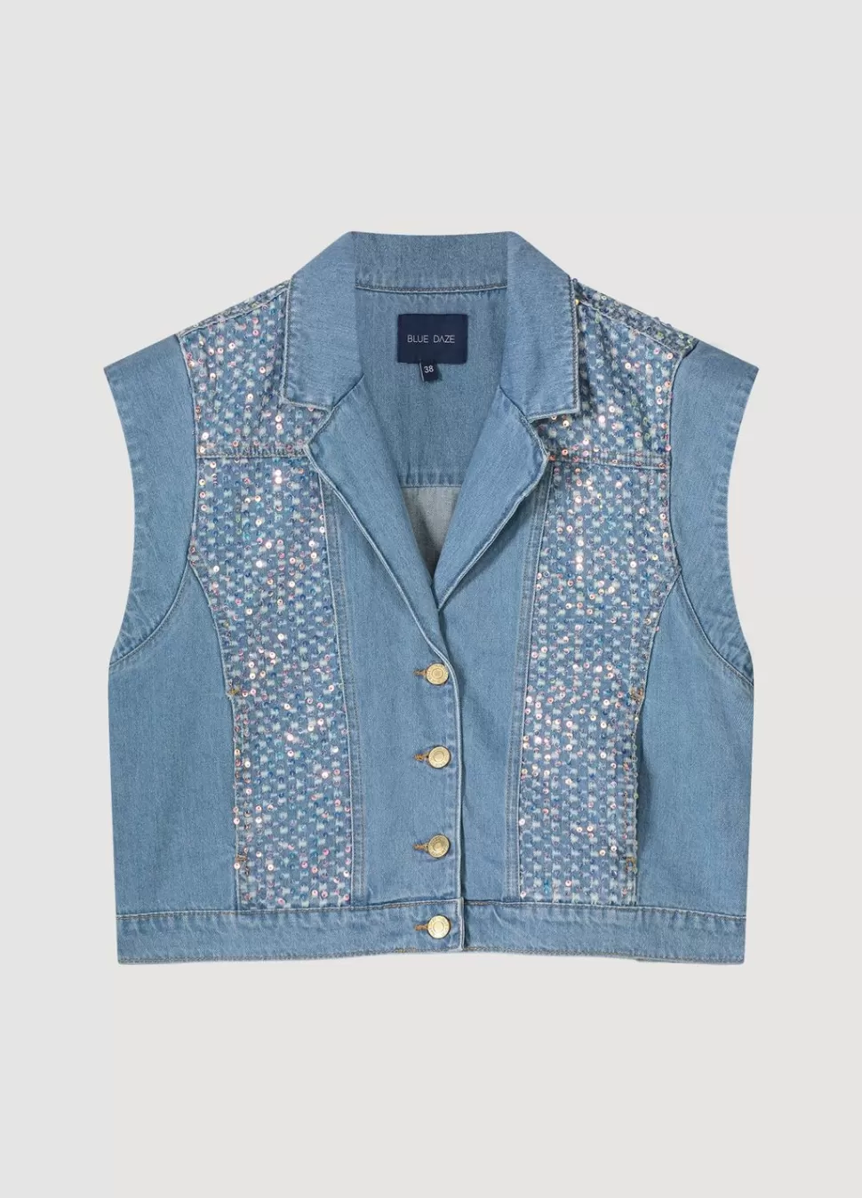 denim_gilet_5.webp Summum Woman Denim Gilet | Vrouwen Blazers & Jasjes