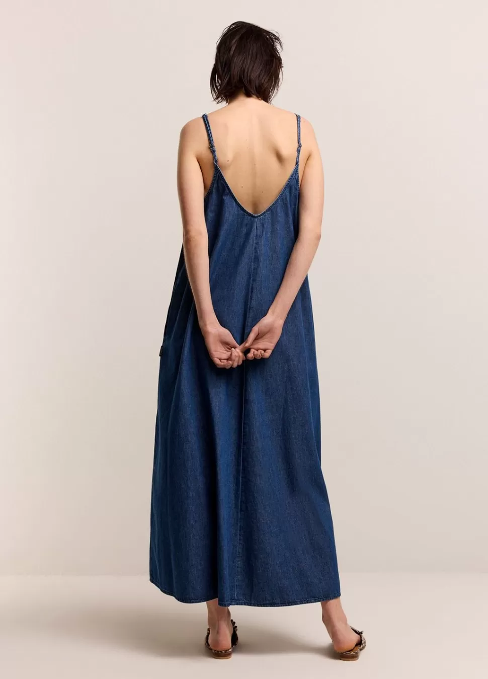 denim_slipdress_2.webp Summum Woman Denim Slipdress | Vrouwen Jurken