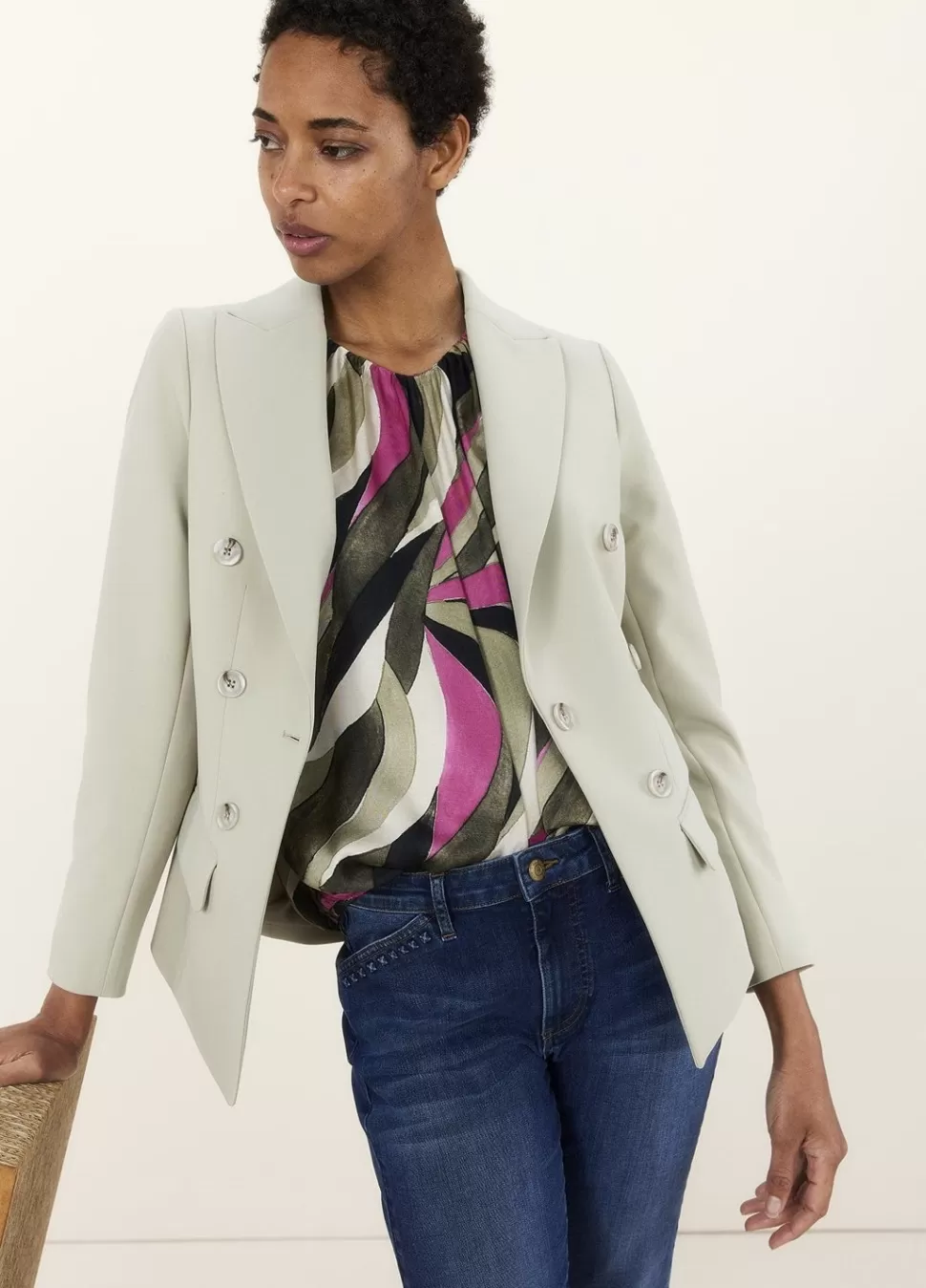 Summum Woman Getailleerde Soft Foam Blazer | Vrouwen Blazers & Jasjes