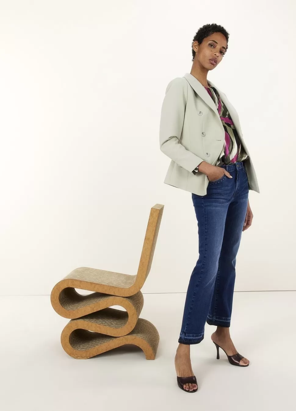 Summum Woman Getailleerde Soft Foam Blazer | Vrouwen Blazers & Jasjes