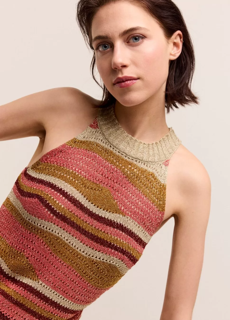 Summum Woman Glinsterende Haltertop | Vrouwen Tops & T-Shirts