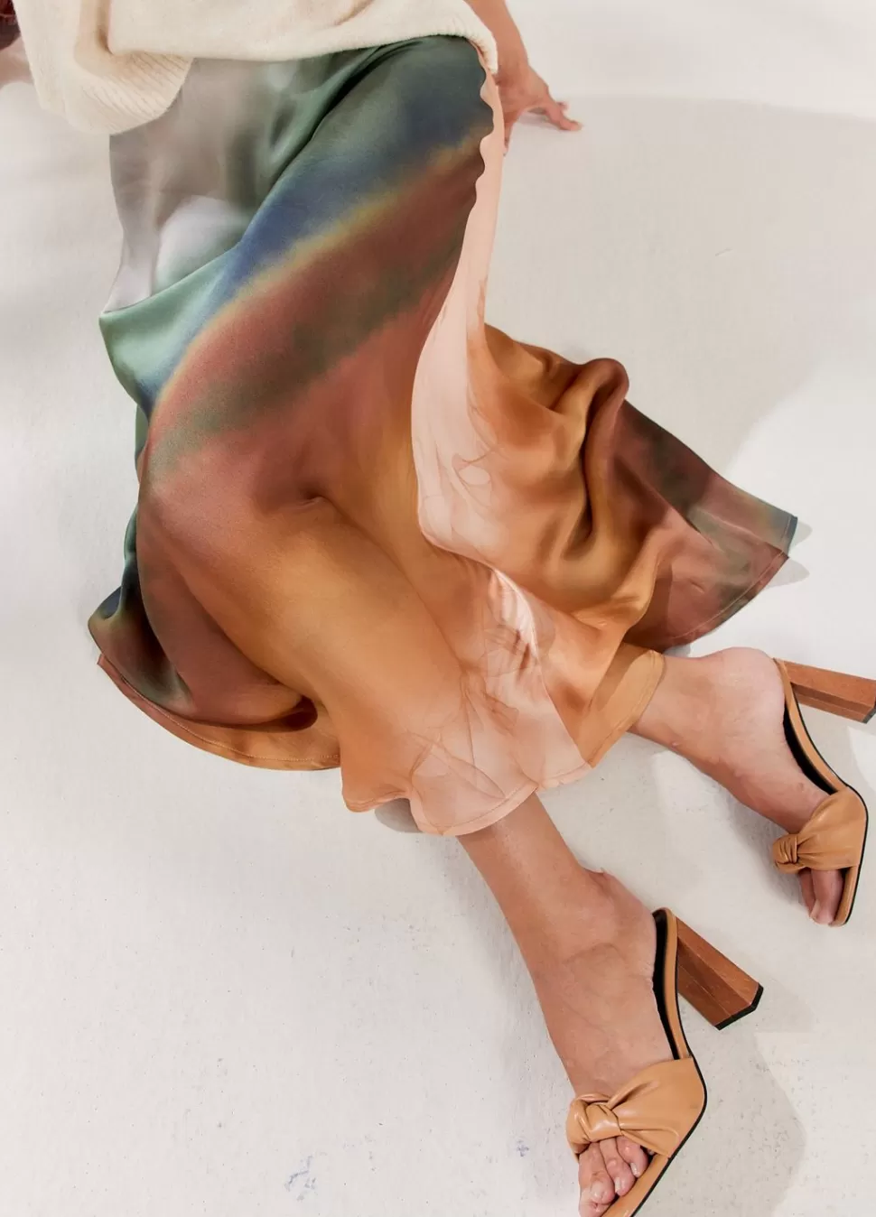 halflange_rok_faded_4.webp Summum Woman Halflange Rok Faded | Vrouwen Rokken