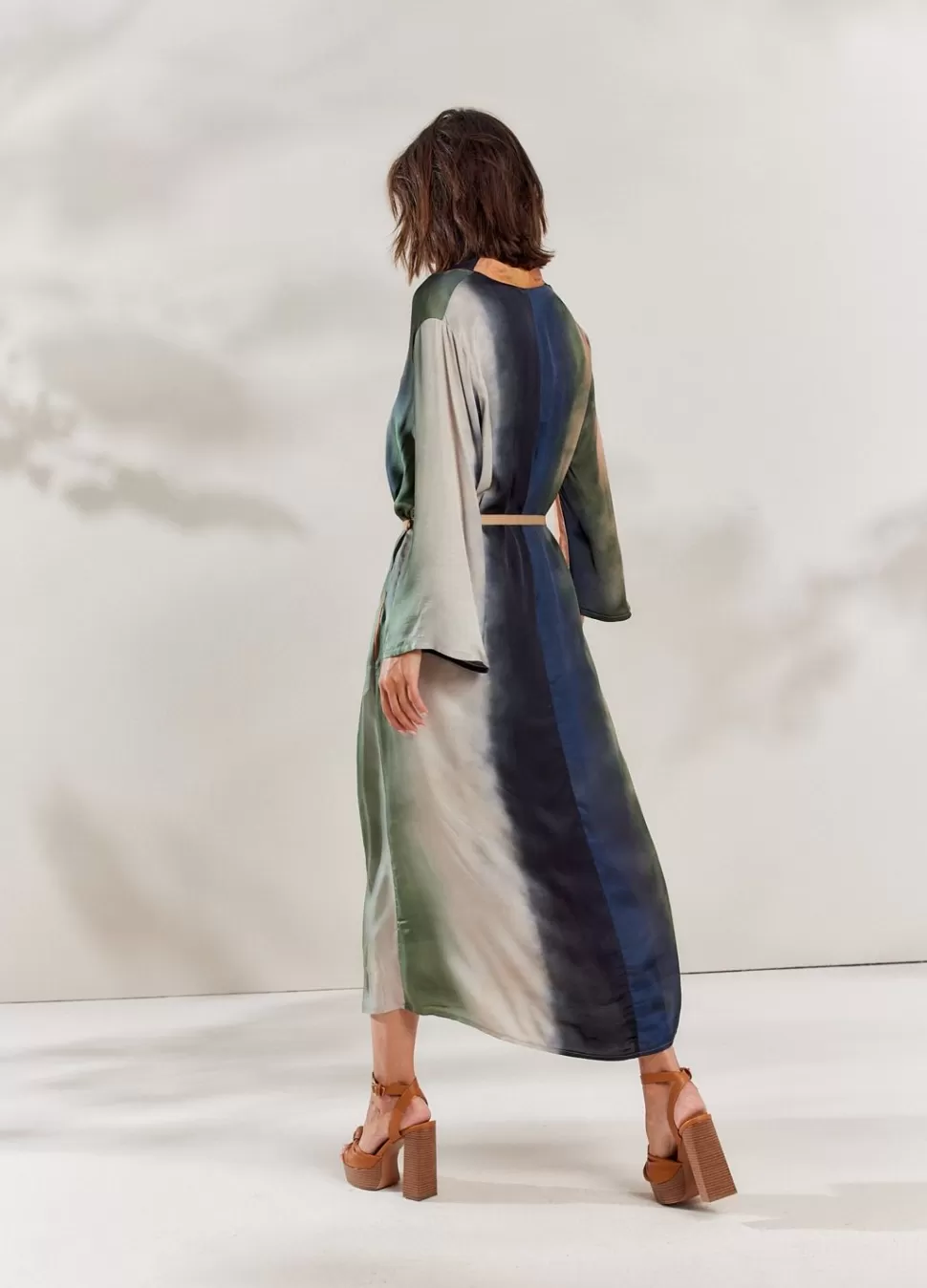 jurk_faded_print_2.webp Summum Woman Jurk Faded Print | Vrouwen Jurken