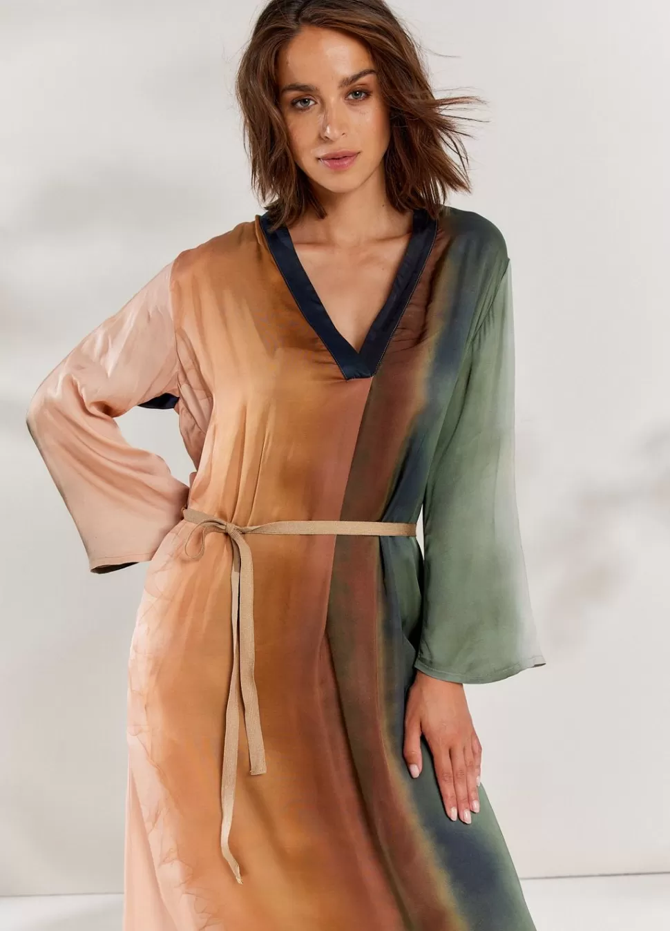 jurk_faded_print_4.webp Summum Woman Jurk Faded Print | Vrouwen Jurken