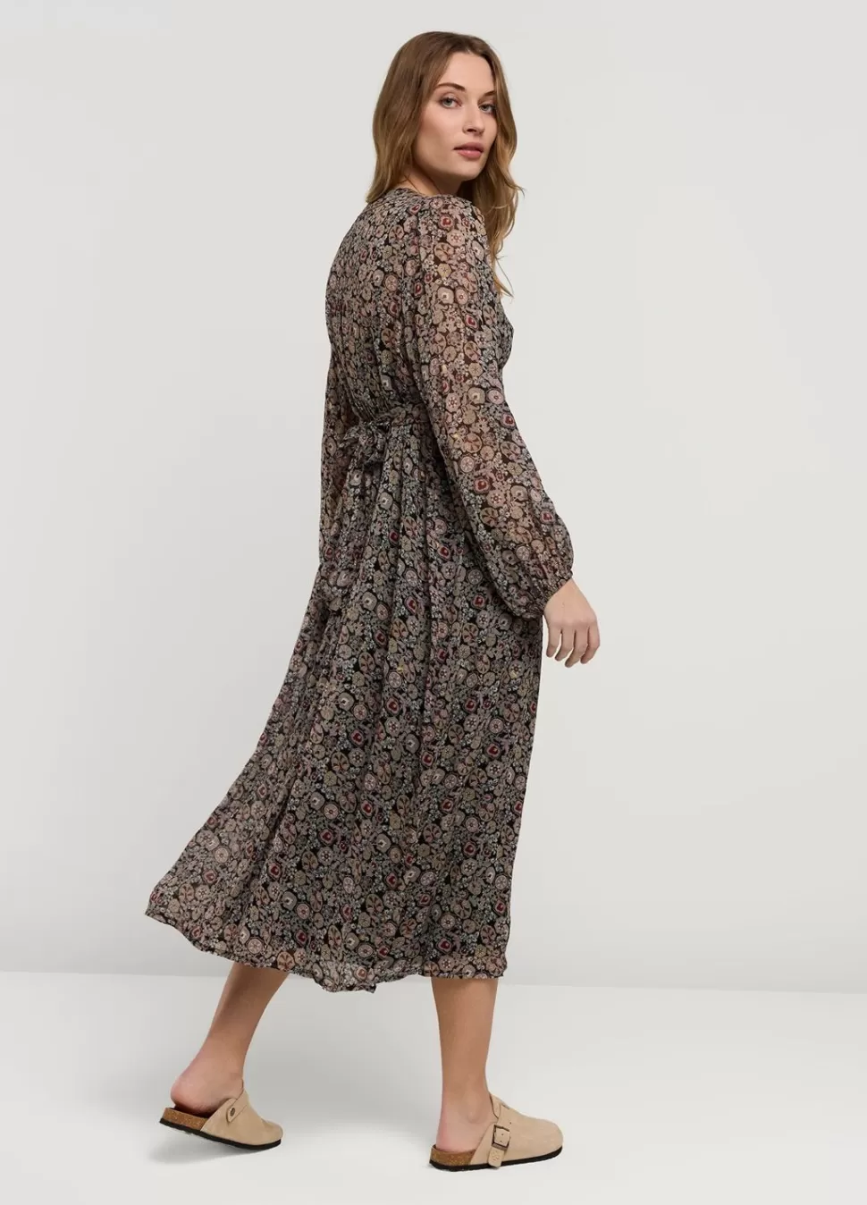 jurk_met_tailleband_2.webp Summum Woman Jurk Met Tailleband | Vrouwen Jurken