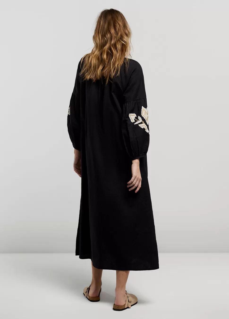 Summum Woman Lange Jurk Met Borduur | Vrouwen Jurken