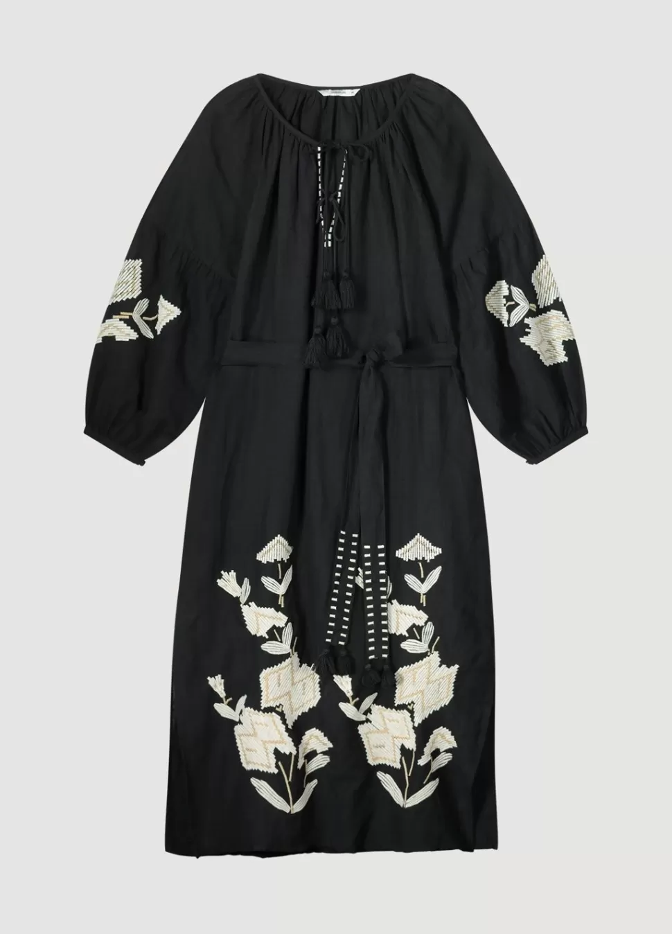 lange_jurk_met_borduur_4-1.webp Summum Woman Lange Jurk Met Borduur | Vrouwen Jurken