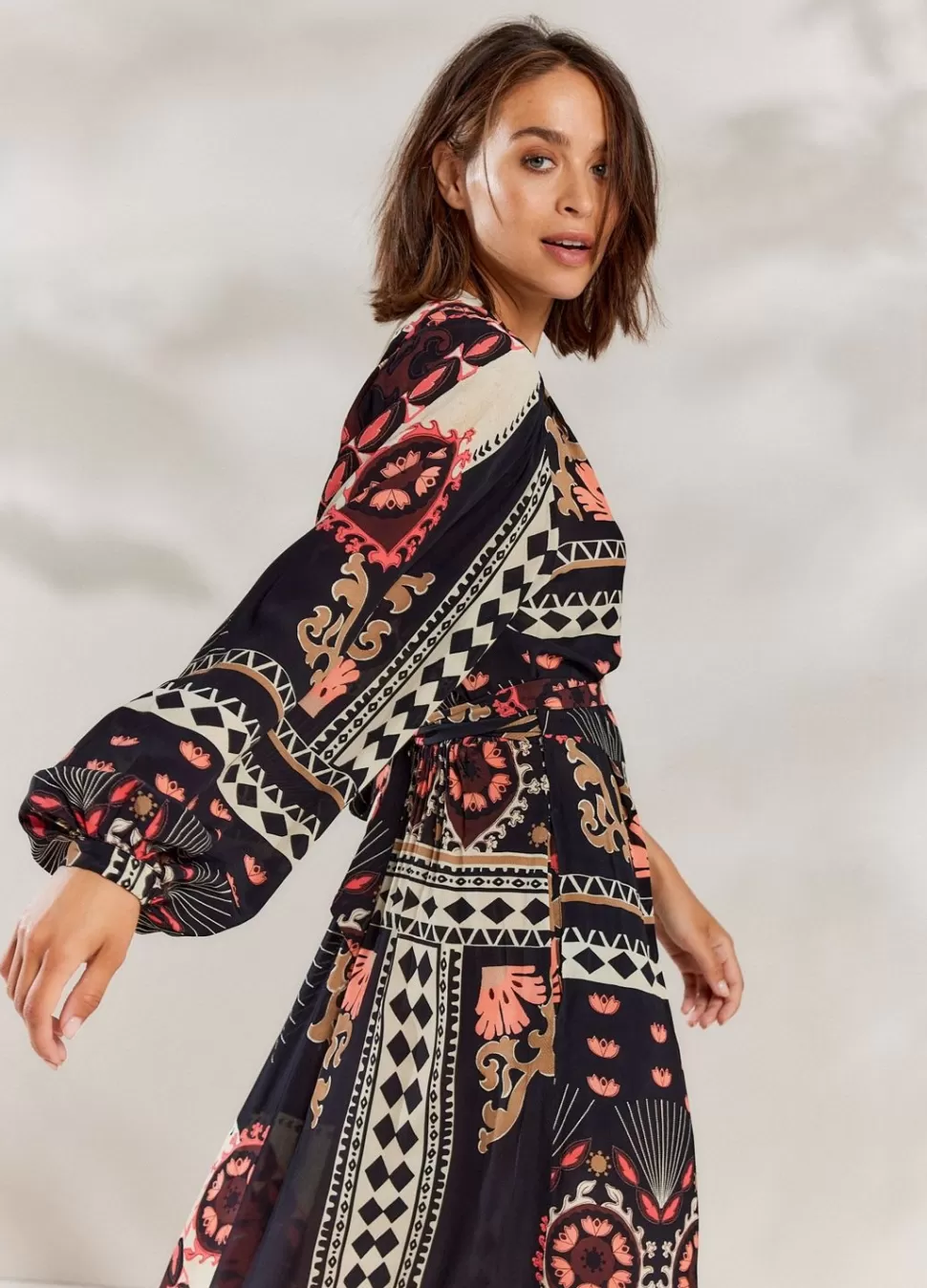 Summum Woman Lange Wikkeljurk | Vrouwen Jurken