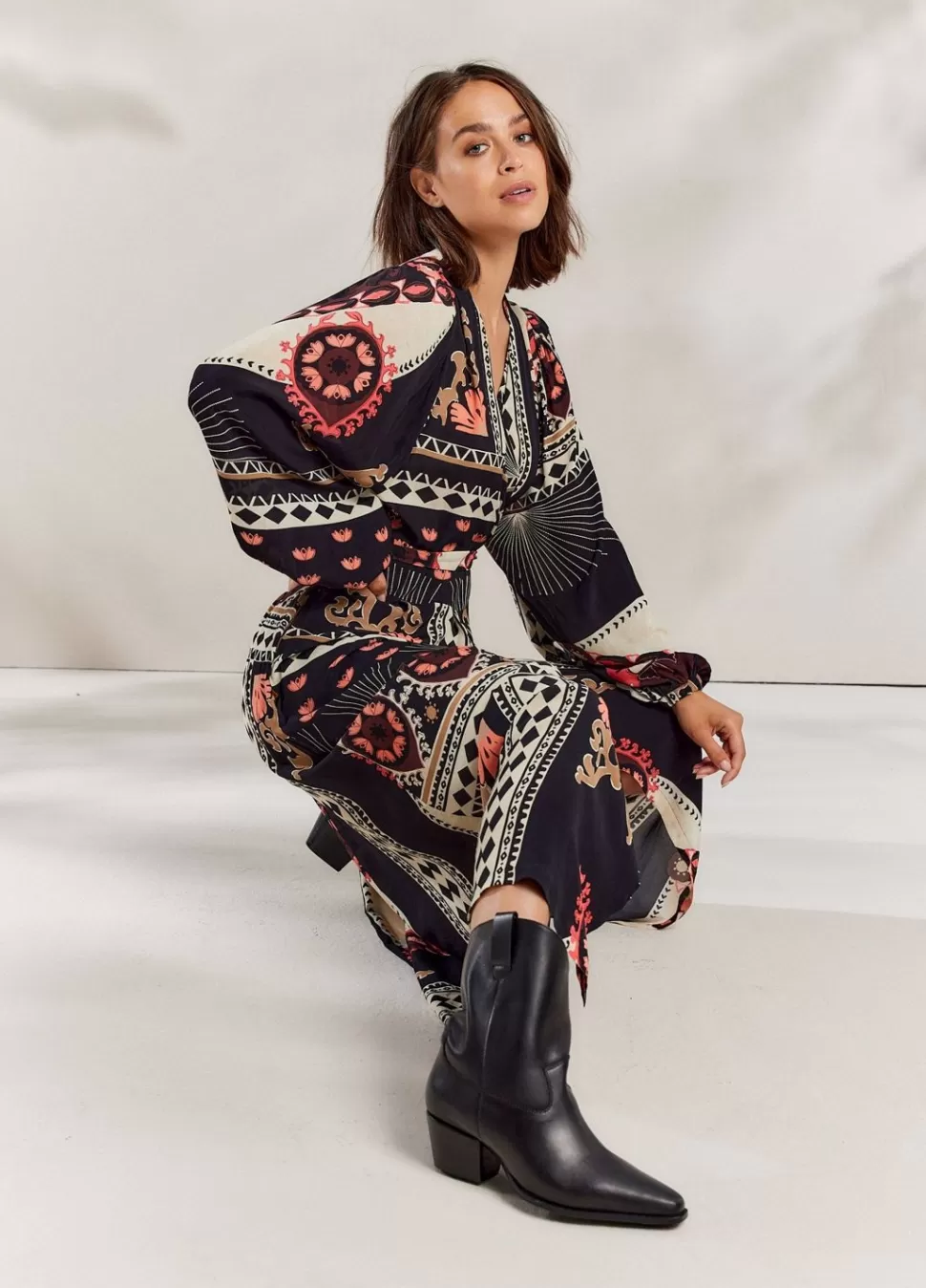 Summum Woman Lange Wikkeljurk | Vrouwen Jurken