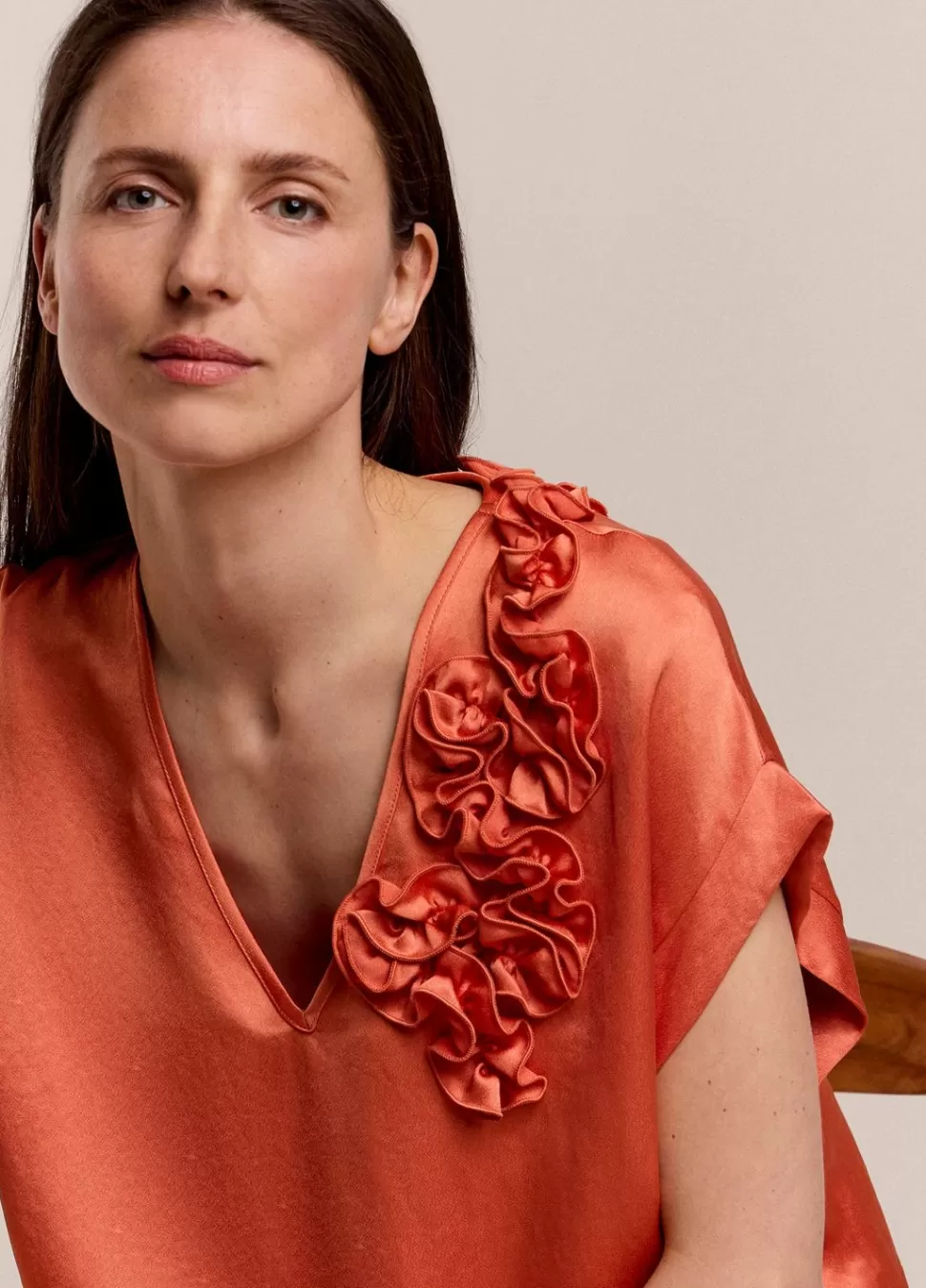 Summum Woman Mouwloze Top Met Accent | Vrouwen Tops & T-Shirts