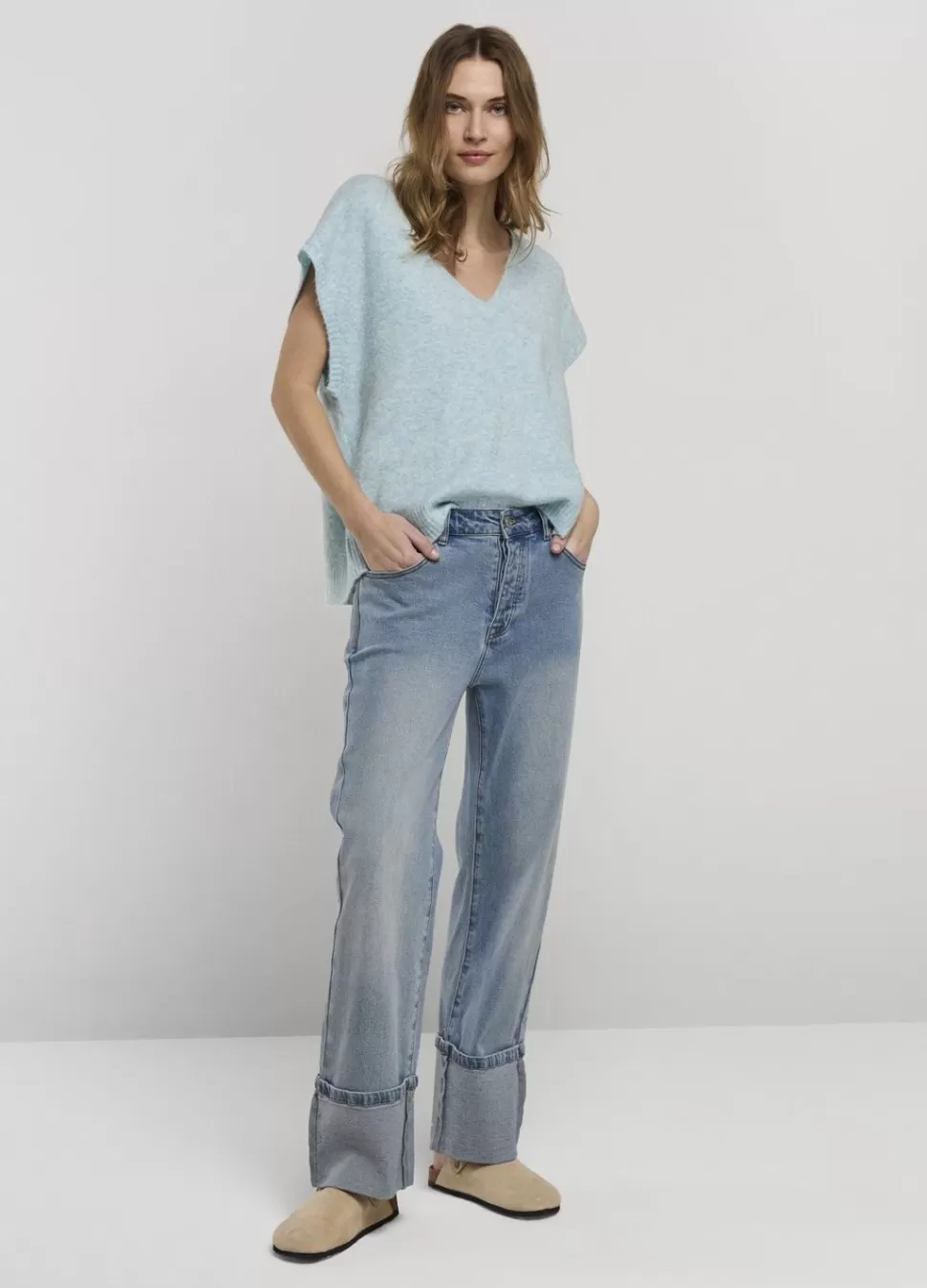 Summum Woman Mouwloze Trui Oversized | Vrouwen Tops & T-Shirts