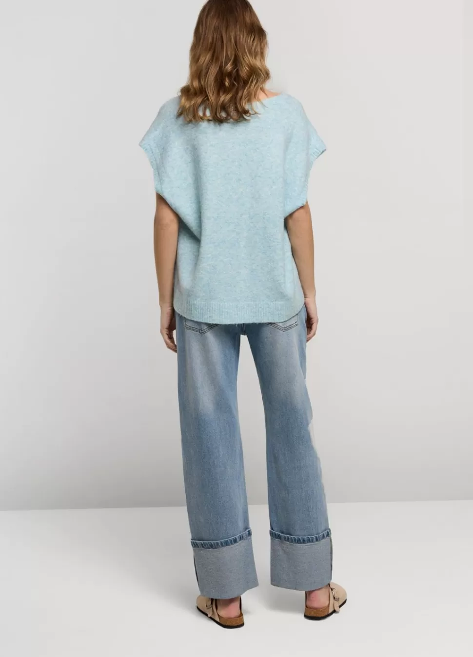 Summum Woman Mouwloze Trui Oversized | Vrouwen Tops & T-Shirts