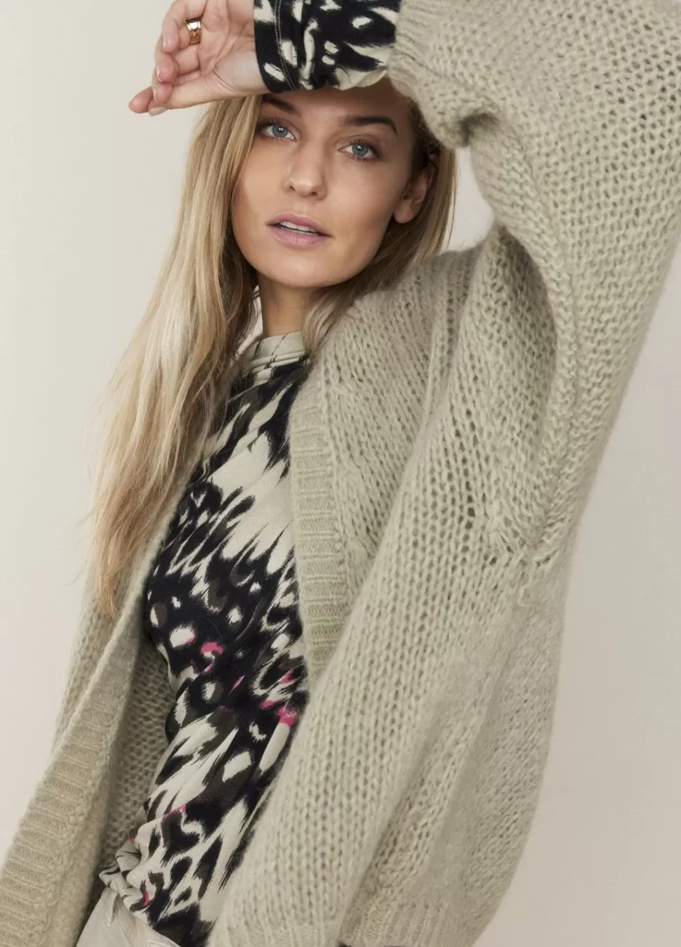 Summum Woman Oversized Open Vest | Vrouwen Truien & Vesten