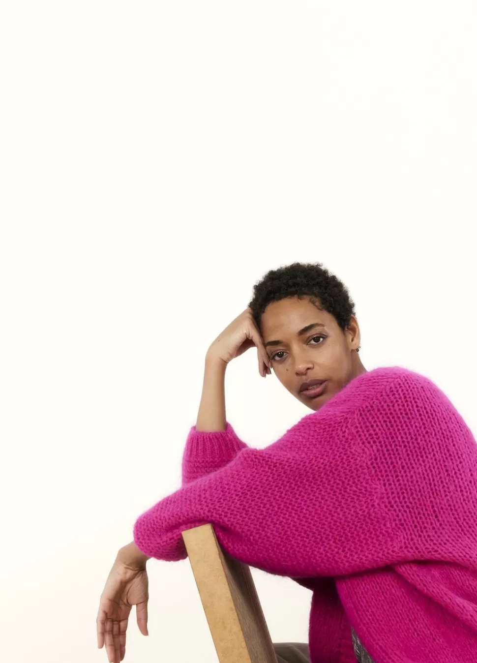 oversized_open_vest_2.webp Summum Woman Oversized Open Vest | Vrouwen Truien & Vesten