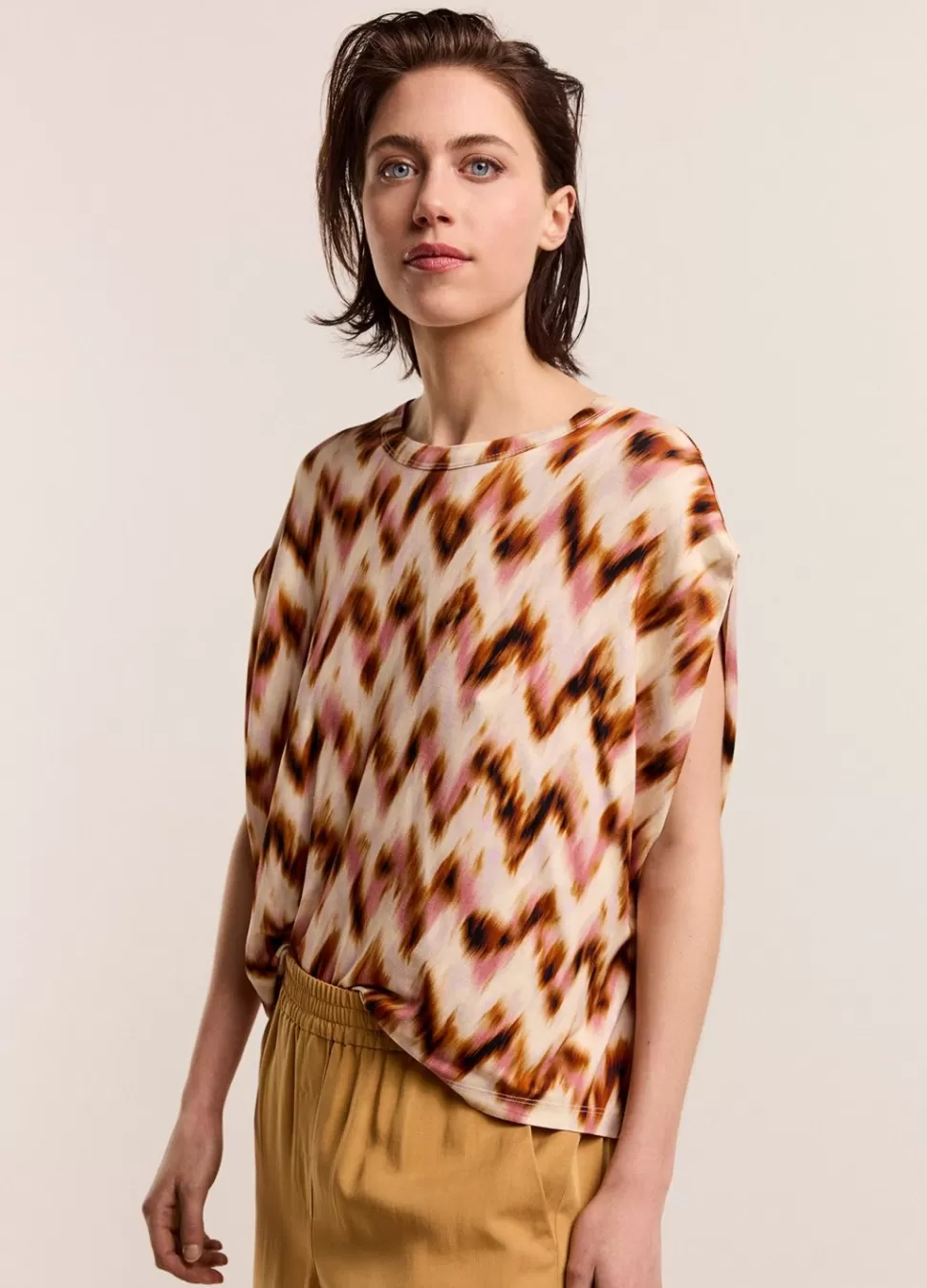 Summum Woman Oversized Zigzag Top | Vrouwen Tops & T-Shirts