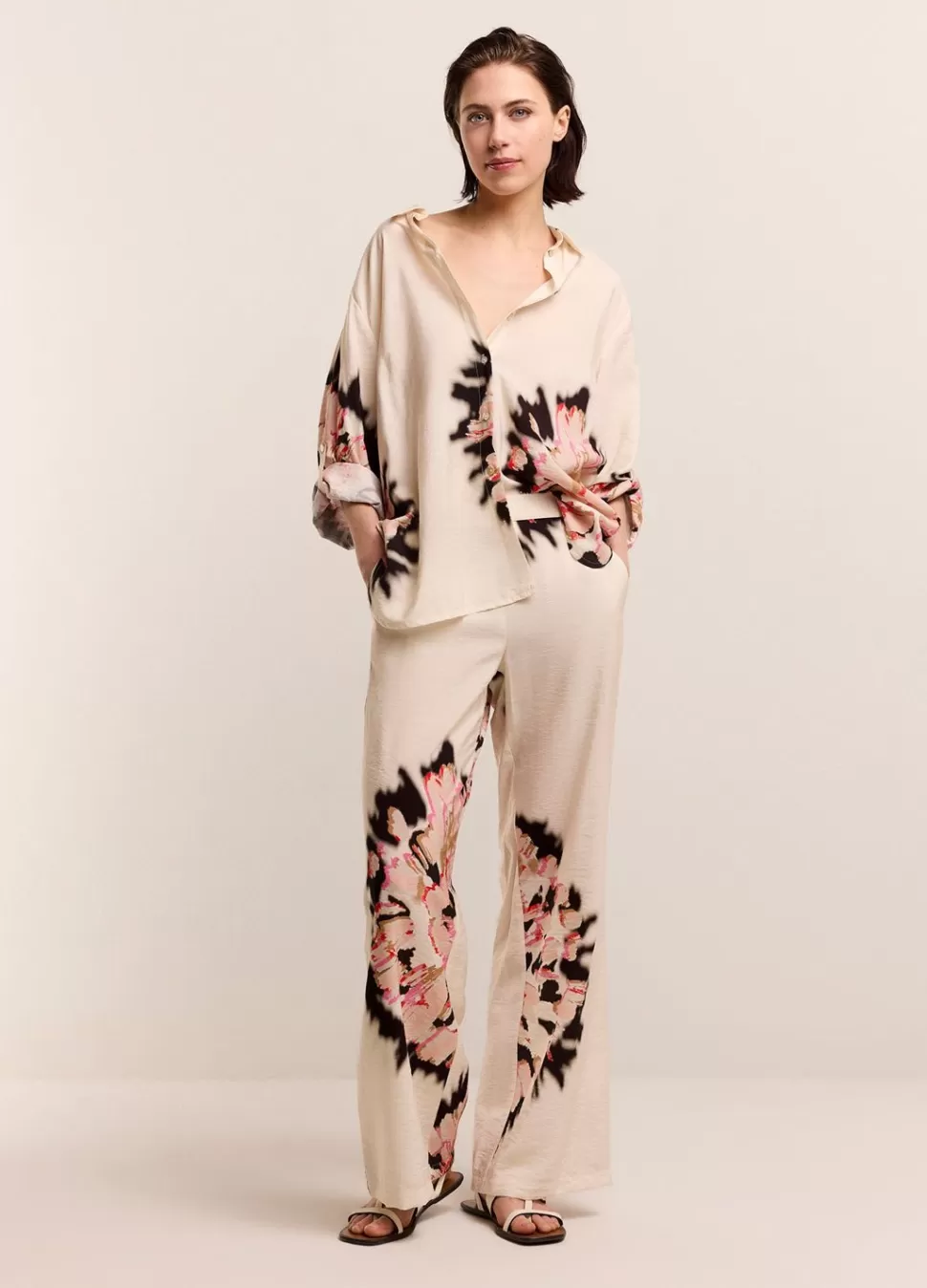 relaxte_blouse_met_print_3.webp Summum Woman Relaxte Blouse Met Print | Vrouwen Blouses