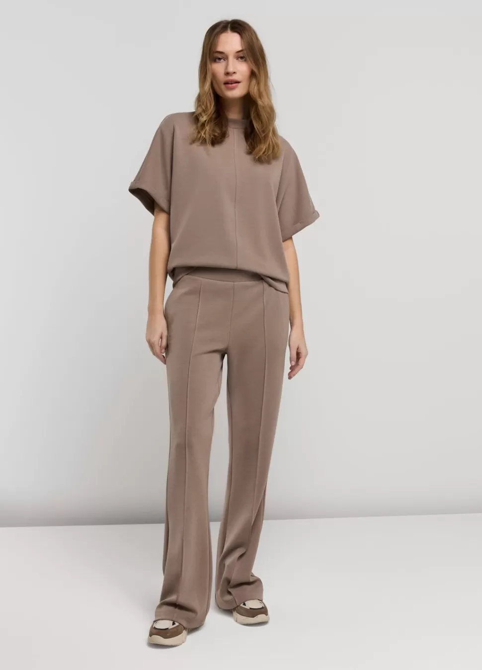 Summum Woman Scuba Top Met Korte Mouw | Vrouwen Tops & T-Shirts