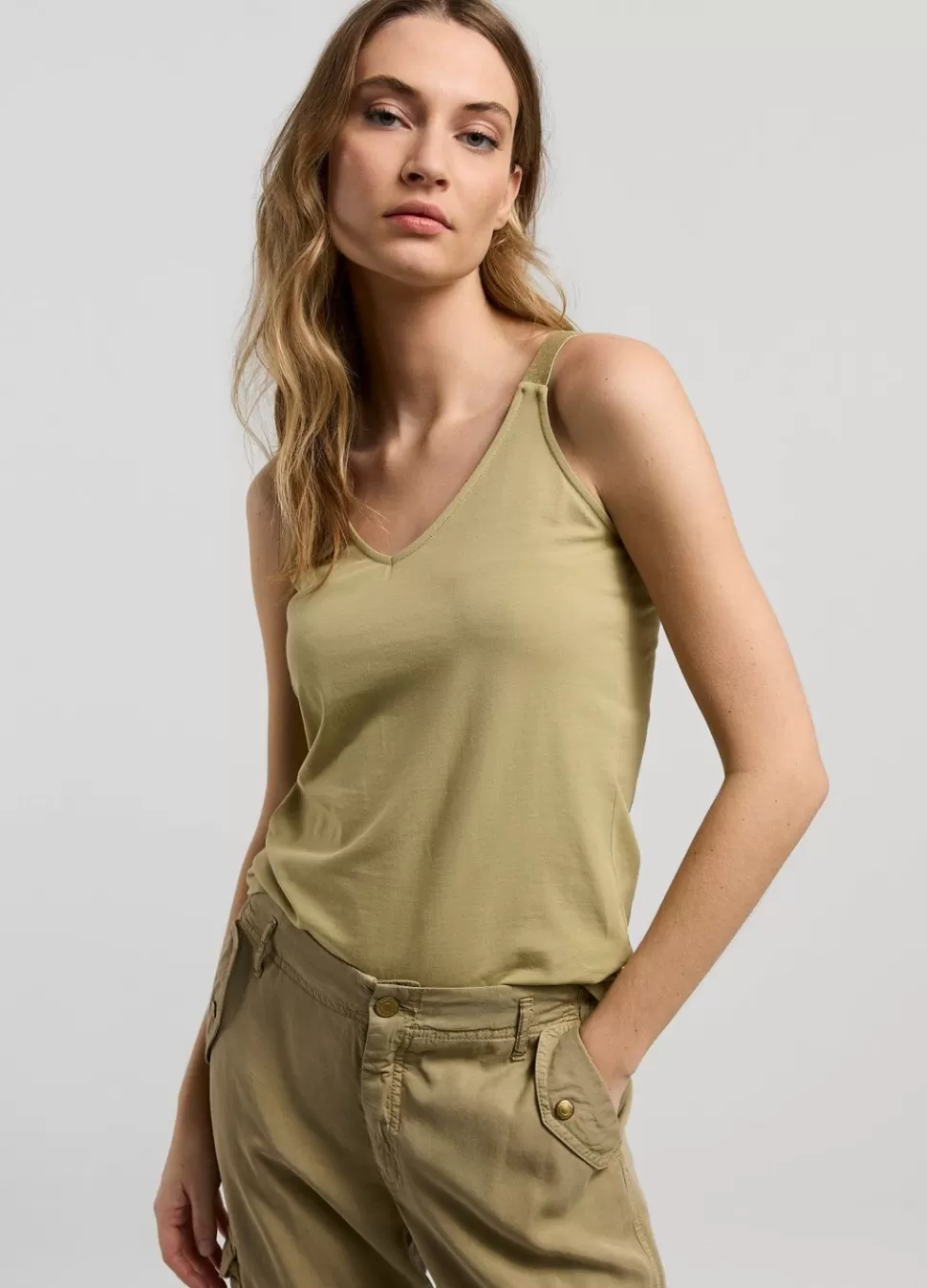 Summum Woman Singlet: Omkeerbaar | Vrouwen Tops & T-Shirts