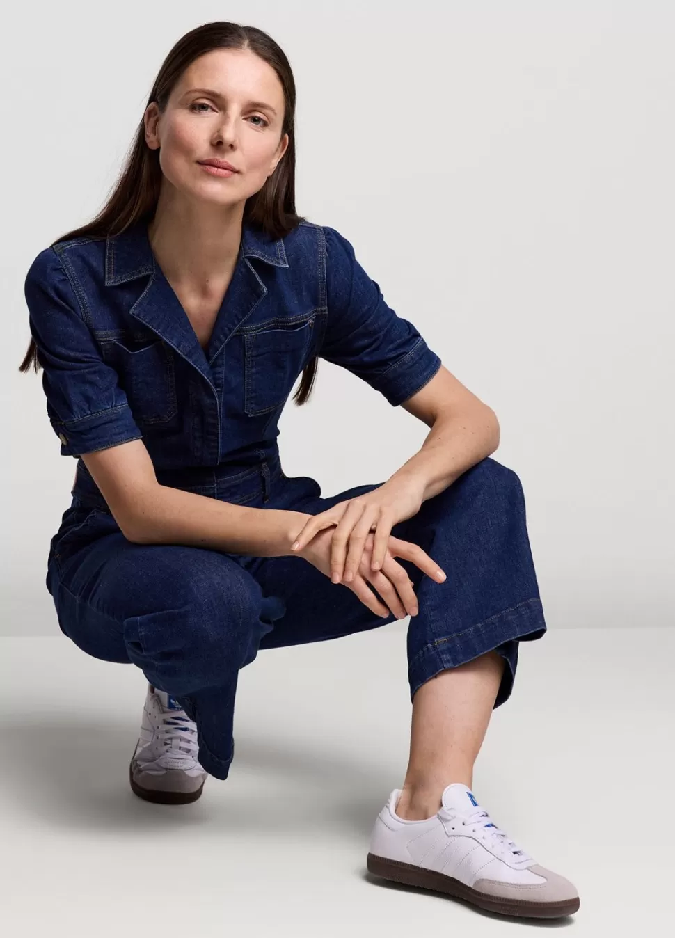 slim_fit_denim_jumpsuit_3.webp Summum Woman Slim Fit Denim Jumpsuit | Vrouwen Broeken & Jumpsuits