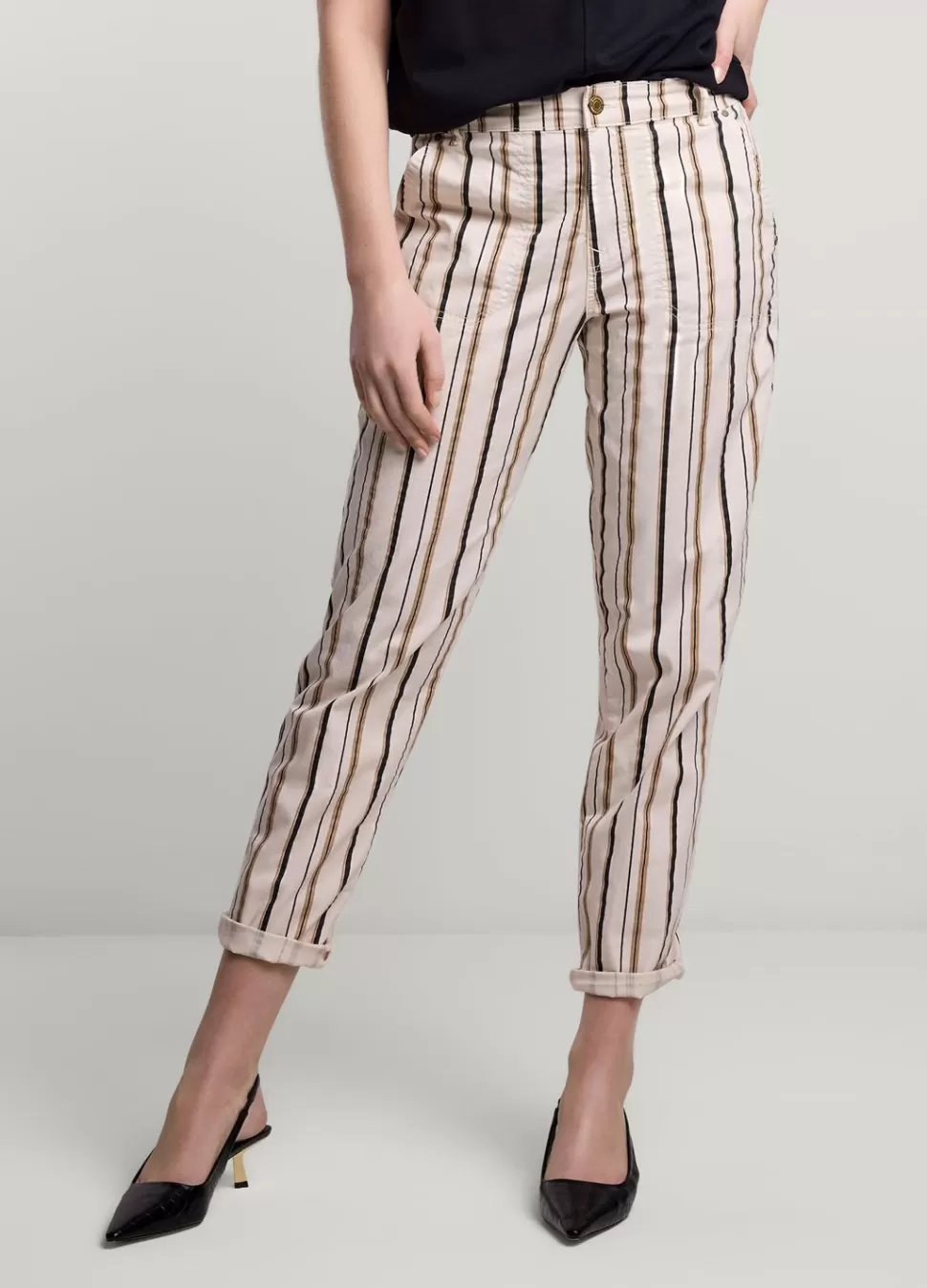Summum Woman Streepjesbroek | Vrouwen Broeken & Jumpsuits