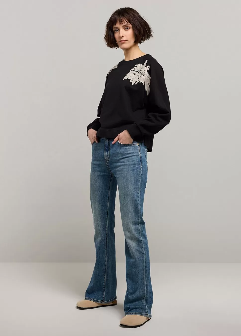 Summum Woman Sweater Met Borduur | Vrouwen Truien & Vesten