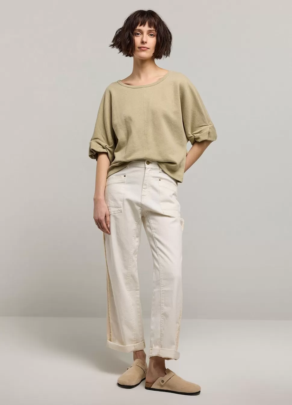 Summum Woman Sweater Opgerolde Mouw | Vrouwen Truien & Vesten