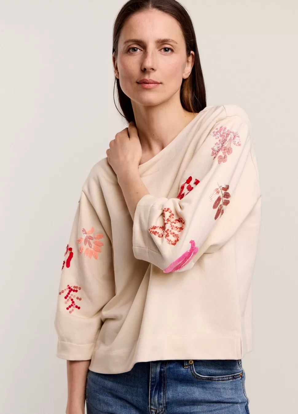 Summum Woman Sweatshirt Met Pailletten | Vrouwen Truien & Vesten