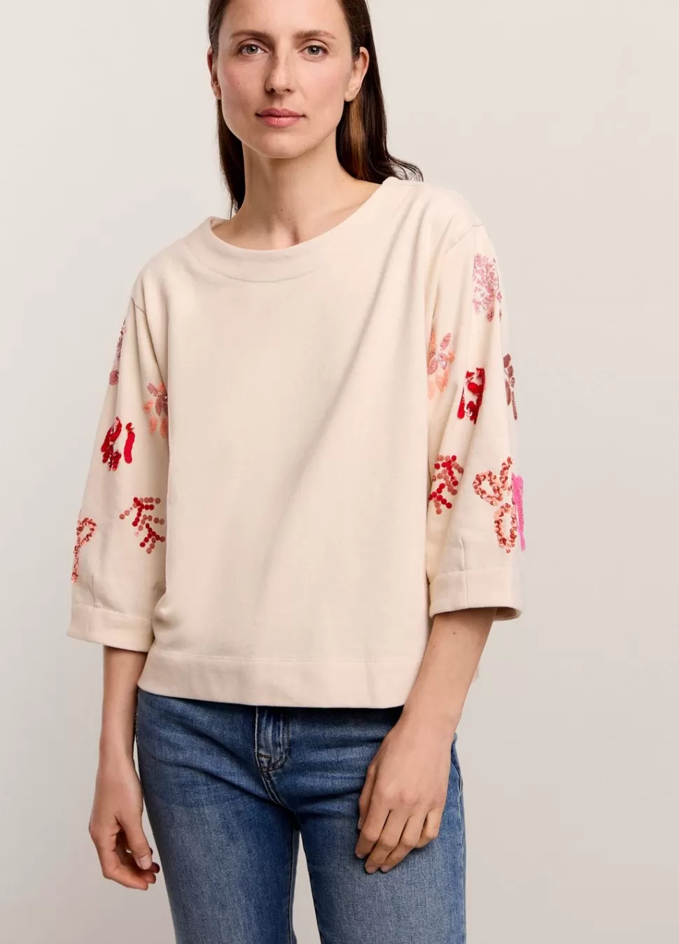 Summum Woman Sweatshirt Met Pailletten | Vrouwen Truien & Vesten