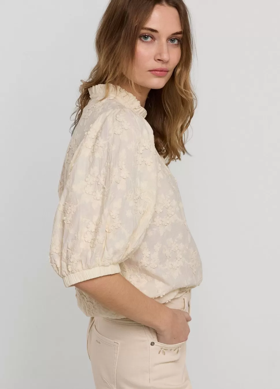 top_met_bloemen_3.webp Summum Woman Top Met Bloemen | Vrouwen Tops & T-Shirts