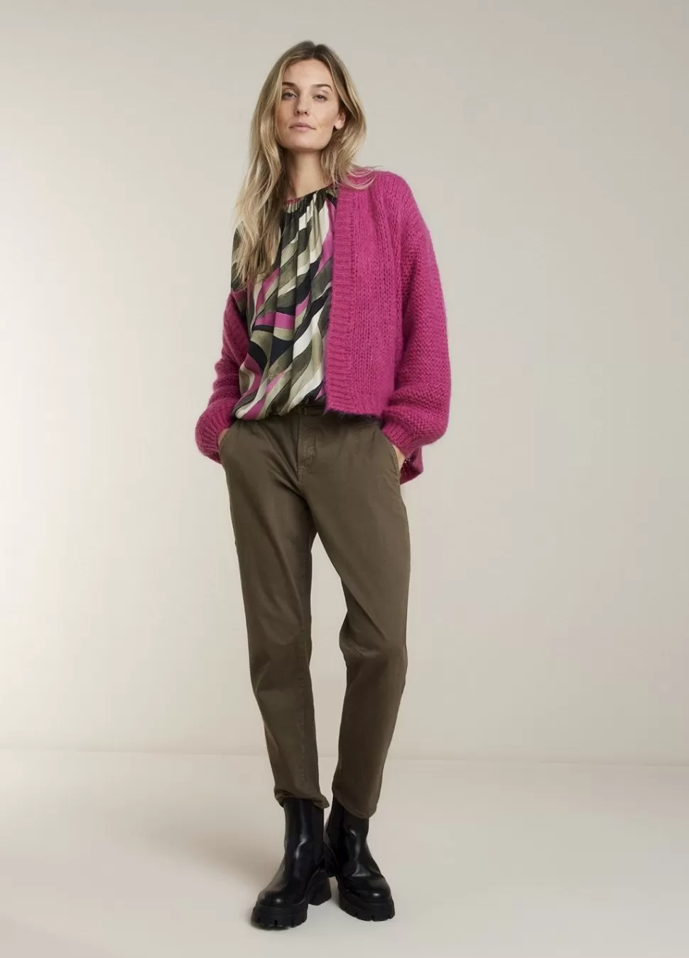 Summum Woman Top Met Pofmouw | Vrouwen Blouses