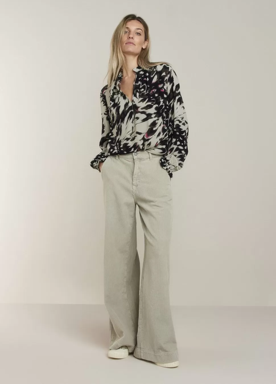 Summum Woman Top Met Ruches | Vrouwen Blouses