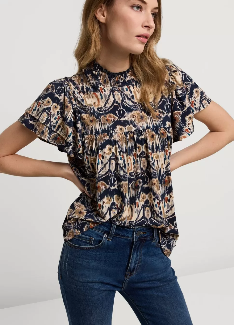 Summum Woman Top Met Vlindermouw | Vrouwen Tops & T-Shirts