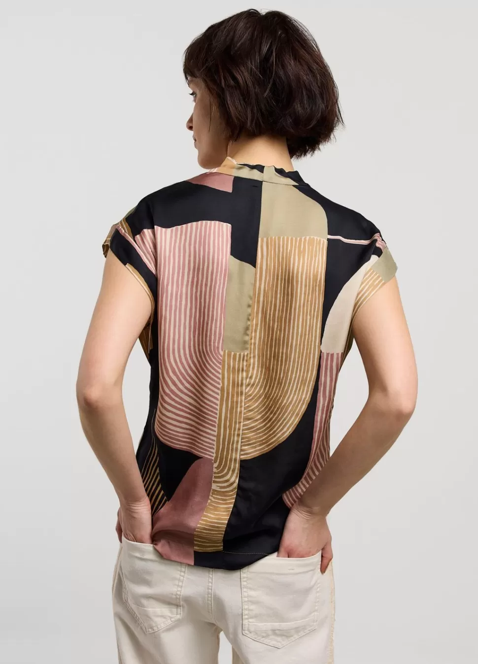 Summum Woman Top Waterval Halslijn | Vrouwen Tops & T-Shirts