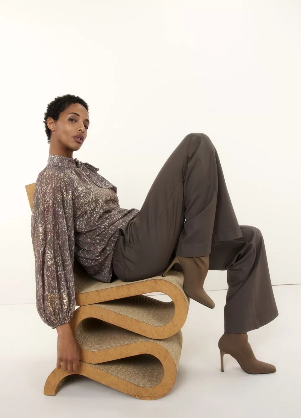 Summum Woman Transparante Blouse Met Strik | Vrouwen Blouses