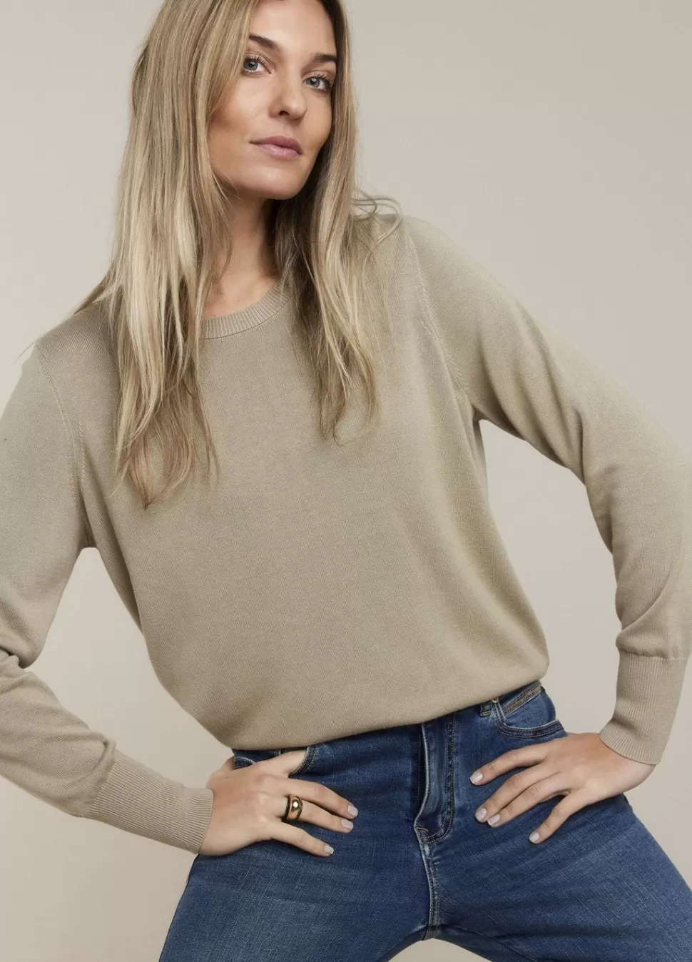 trui_met_ronde_hals_5.webp Summum Woman Trui Met Ronde Hals | Vrouwen Truien & Vesten