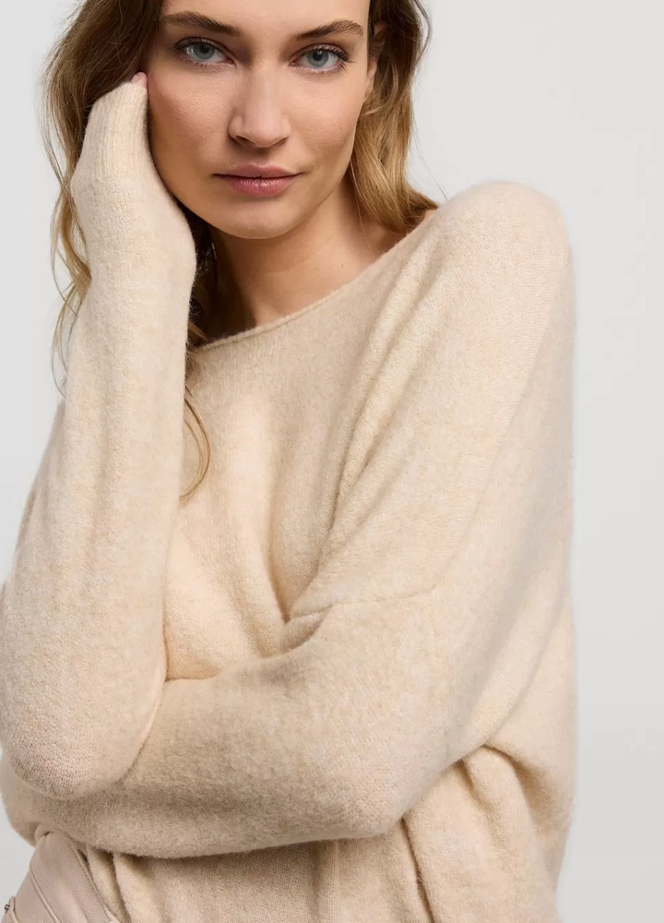 Summum Woman Trui Met Wijde Boothals | Vrouwen Truien & Vesten