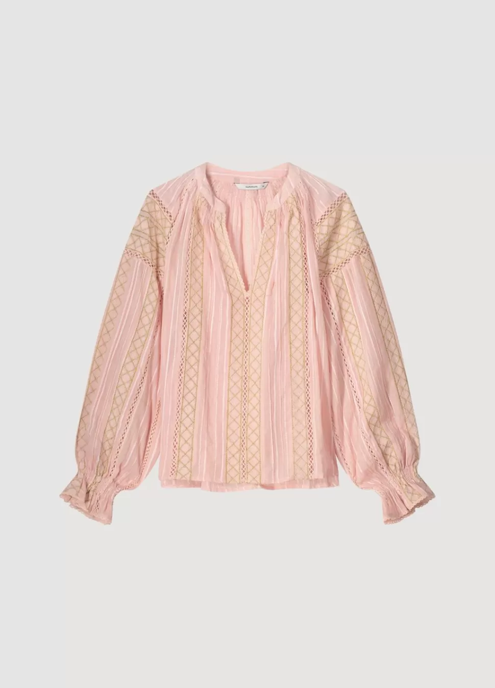 voile_blouse_met_kant_5.webp Summum Woman Voile Blouse Met Kant | Vrouwen Blouses