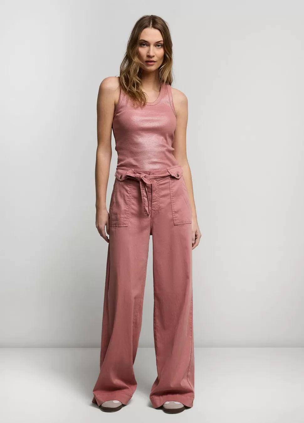Summum Woman Wijde Broek Met Ceintuur | Vrouwen Broeken & Jumpsuits
