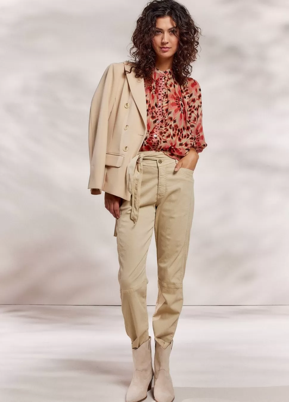 Summum Woman Wijduitlopende Blouse | Vrouwen Blouses