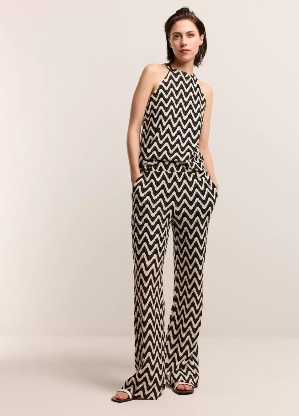 Summum Woman Zigzag Haltertop | Vrouwen Tops & T-Shirts